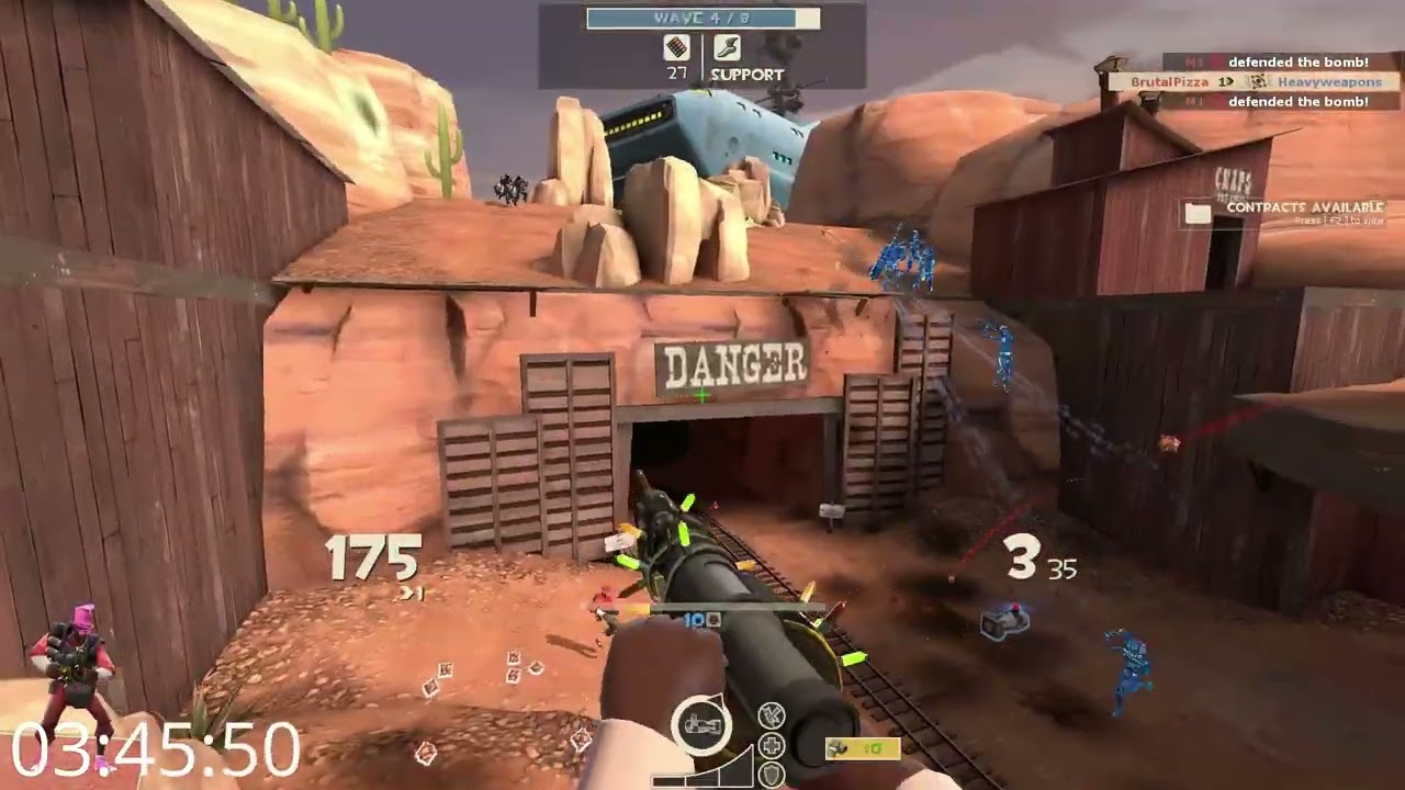 [TF2 MvM] Doe's Drill Any Credits/All Credits Speedrun 9:09/9:09 | Pyro/Demo/Soldier POV (WR)