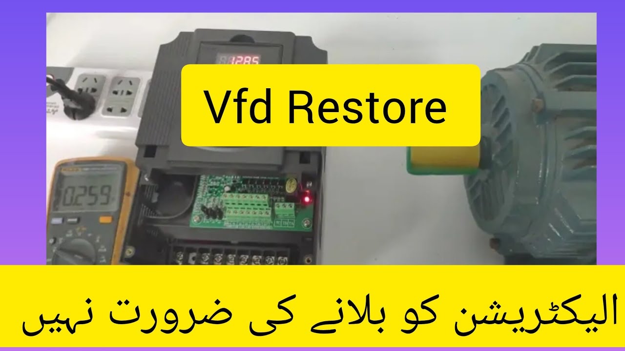 VFD KY SATTIENG KHUD KARNA SEKHEN#VFD SETTINGS #RESTORE