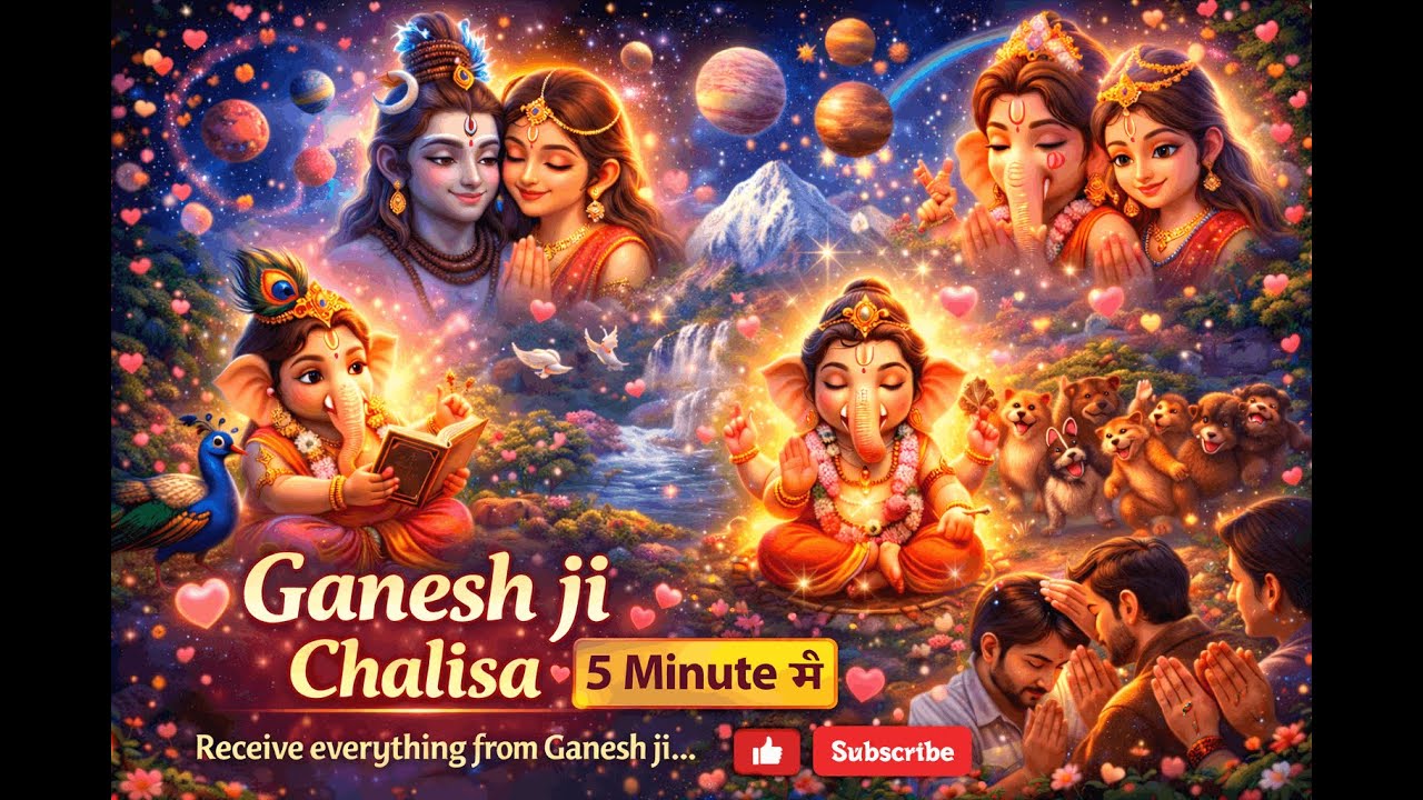 गणेश जी चालीसा | गणेश जी से सब कुछ पाने का रहस्य | Heart Touching Bhakti #ganesh #chalisa #bhajan