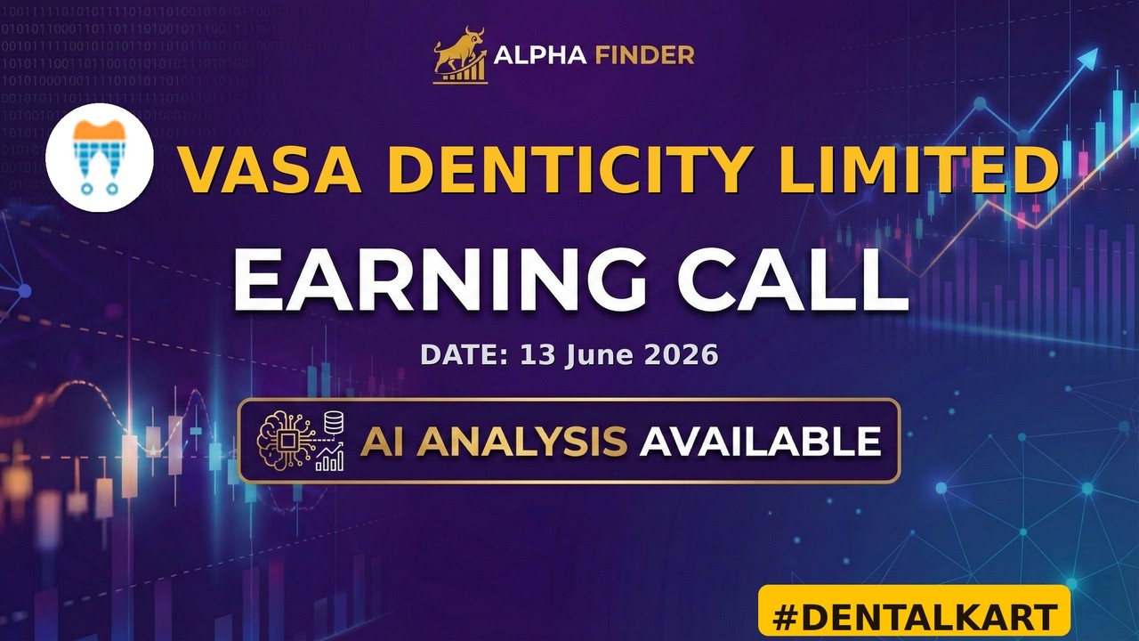 Vasa Denticity Limited | DENTALKART | Звонок о доходах | Alfa Finder