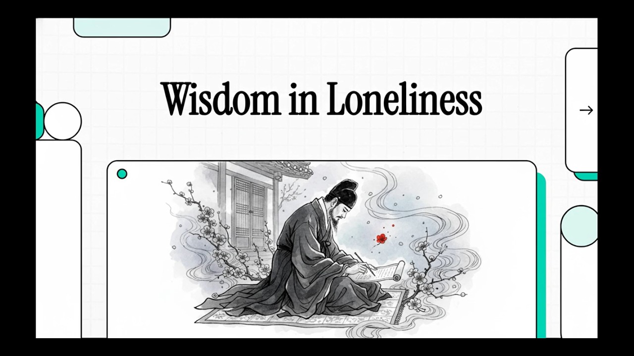 #Night_Rain_at_the_Post_Station #Ujeong-yau #郵亭夜雨 #Choe_Chi-won Wisdom in Loneliness