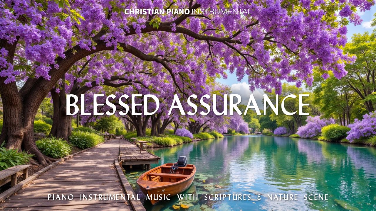 Blessed Assurance : Soothing Worship Piano & Powerful Bible Verses With Beautiful Nature Scene