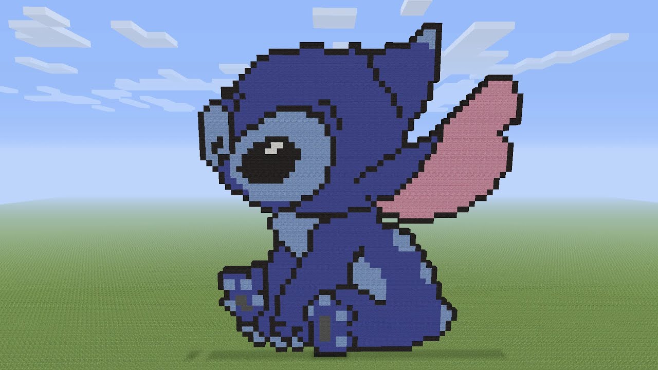 Minecraft Pixel Art - Stitch From Lilo & Stitch