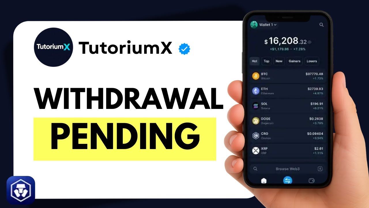 How to Fix &ldquo;Withdrawal Pending&rdquo; on Crypto.com