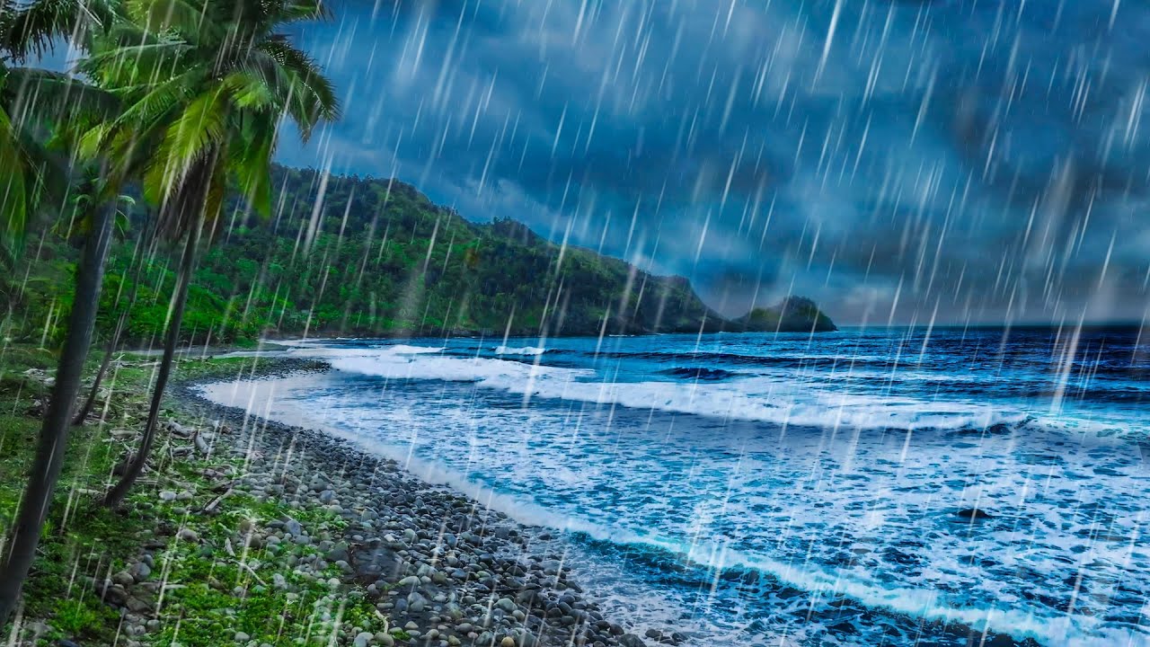 Rain Noise & Ocean Waves for Deep Sleep