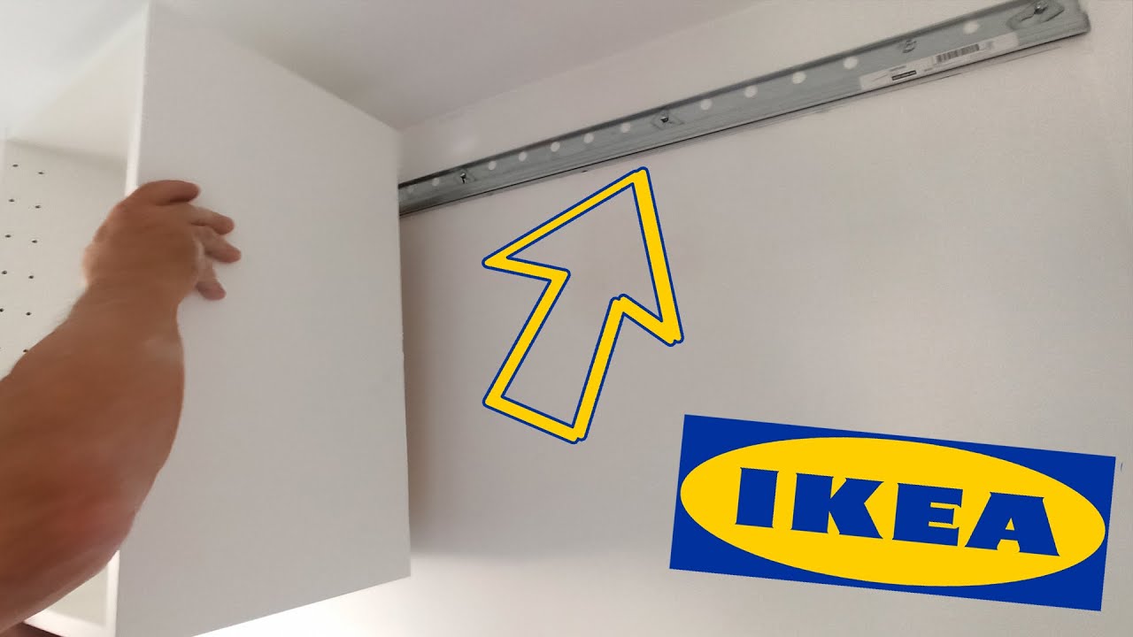 How to Install an Ikea METOD SEKTION Suspension Rail  Cabinet Wall fixing