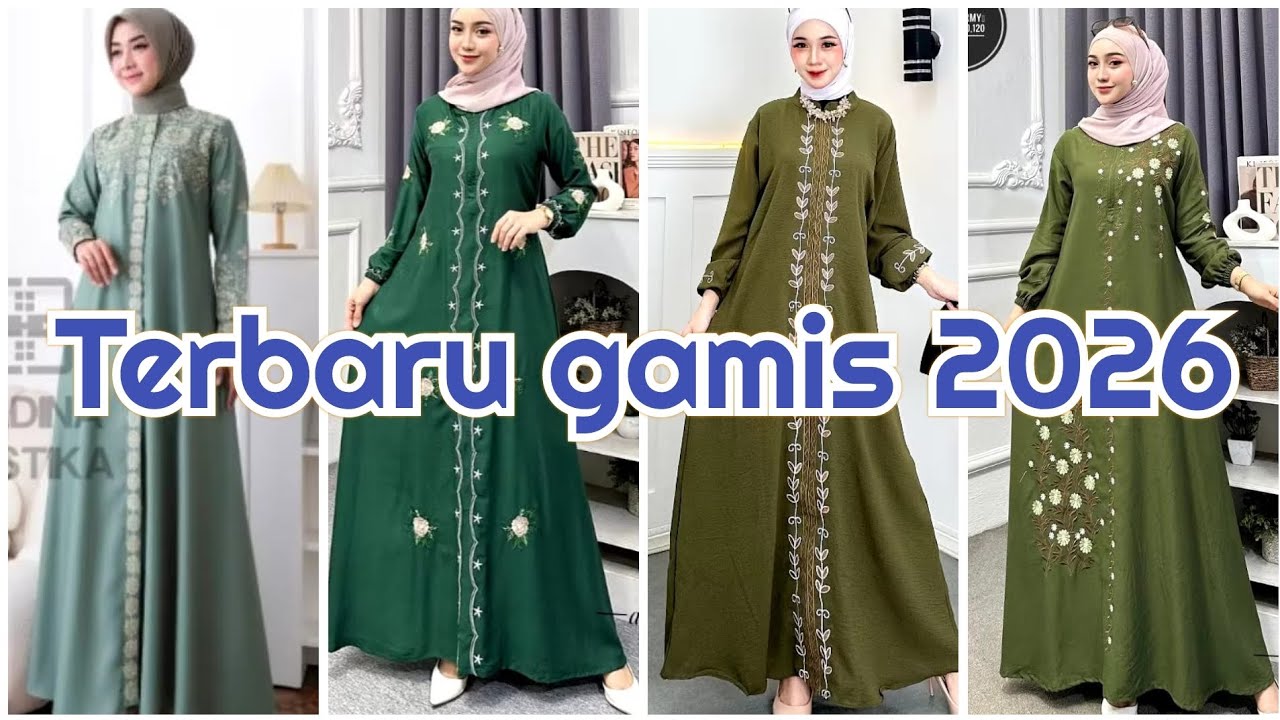 100+top gamis terbaru 2026 buat lebaran harga terjangkau murah
