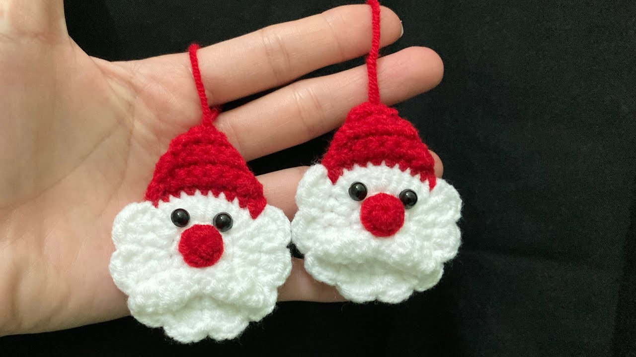 Móc khóa ông già Noel / Santa Claus face keychain