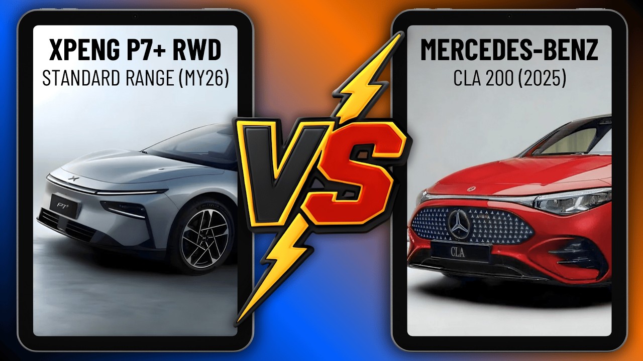 XPENG P7+ RWD vs Mercedes-Benz CLA 200 😍😋