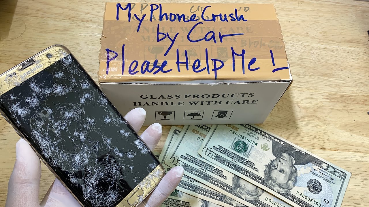 Restoration Broken Samsung galaxy S7 Edge - Phone Crushing By Car.....