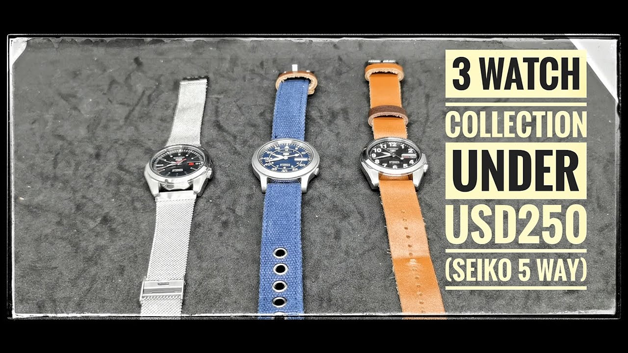 3 Watch (Dress, Pilot & Field) Collection Under USD250: The Seiko 5 way #seiko5 #seiko
