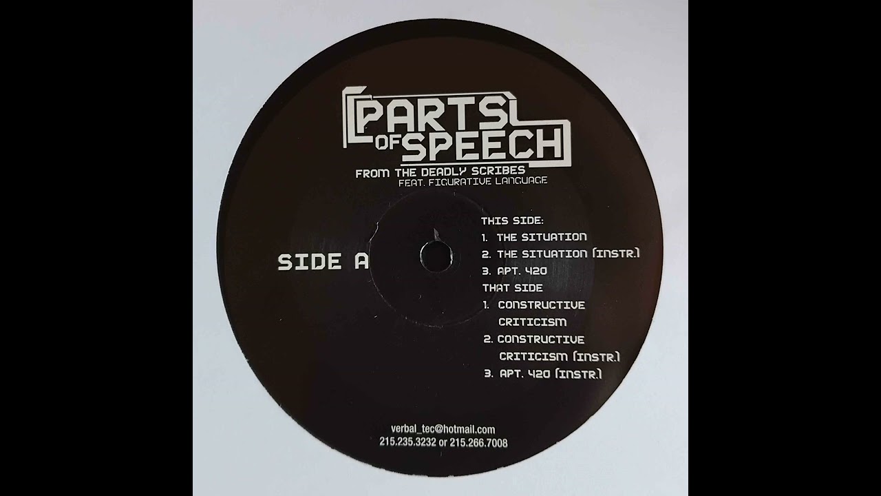 Parts Of Speech - S/T (2001)