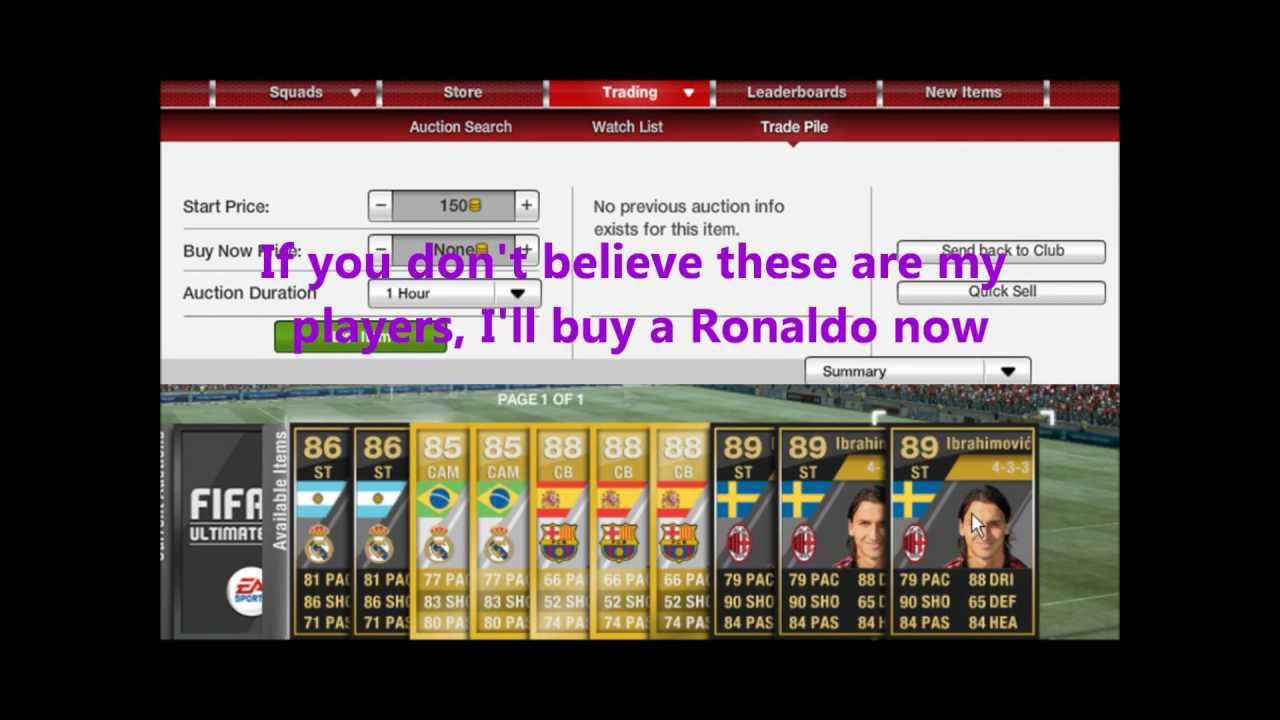 ☆ Fifa 12 Autobot Proof (1 Million Coins) ☆