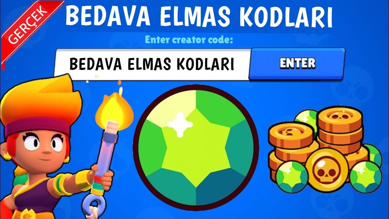 BRAWL STARS BEDAVA ELMAS KODLARI ! - Brawl Stars
