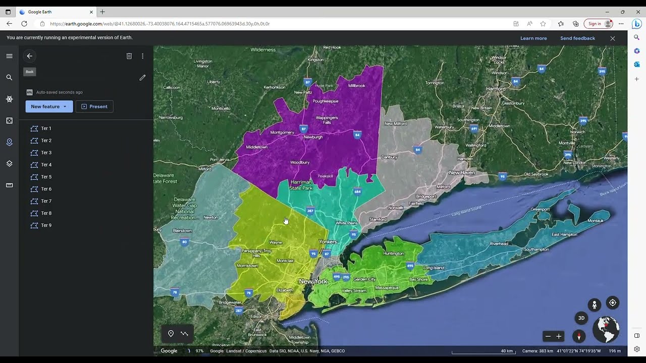 Exporting KMZ/KML Territories to Google Earth
