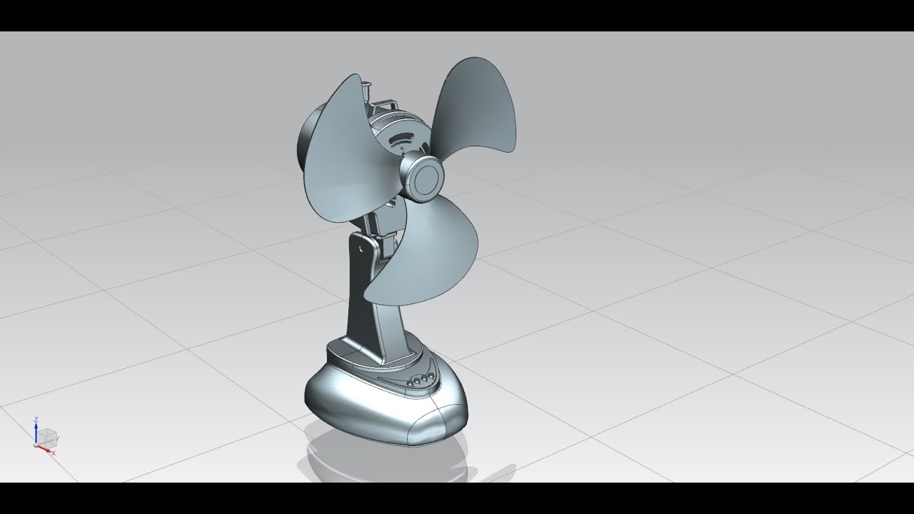 How to create electric fan blade with Siemens NX12.0