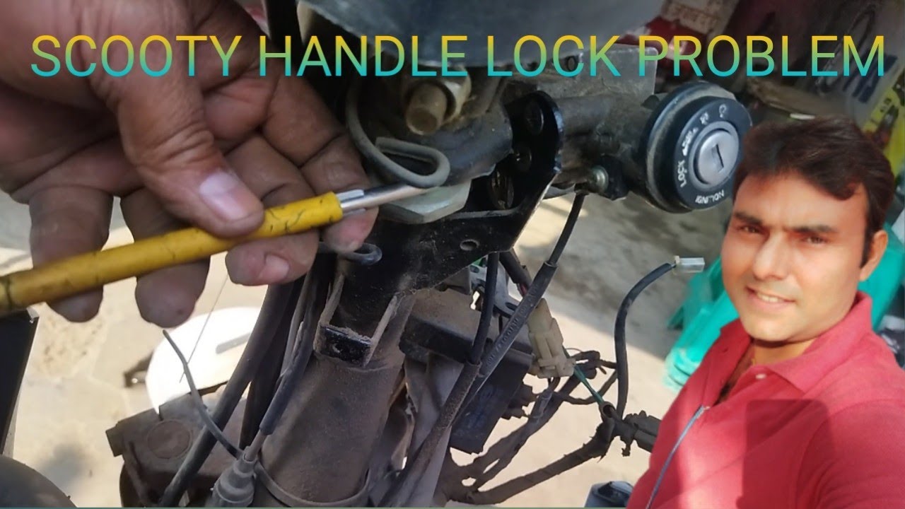 Hero Destini Scooty Ka Handle Lock Nahi Ho Rha Hai Kya Karen, Scooty Ignition lock Solution