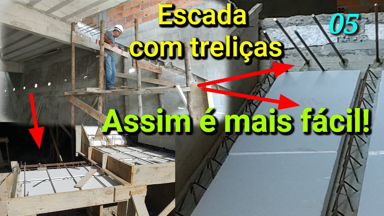 Como marcar e colocar as vigas da escada com treliças! 5°Parte
