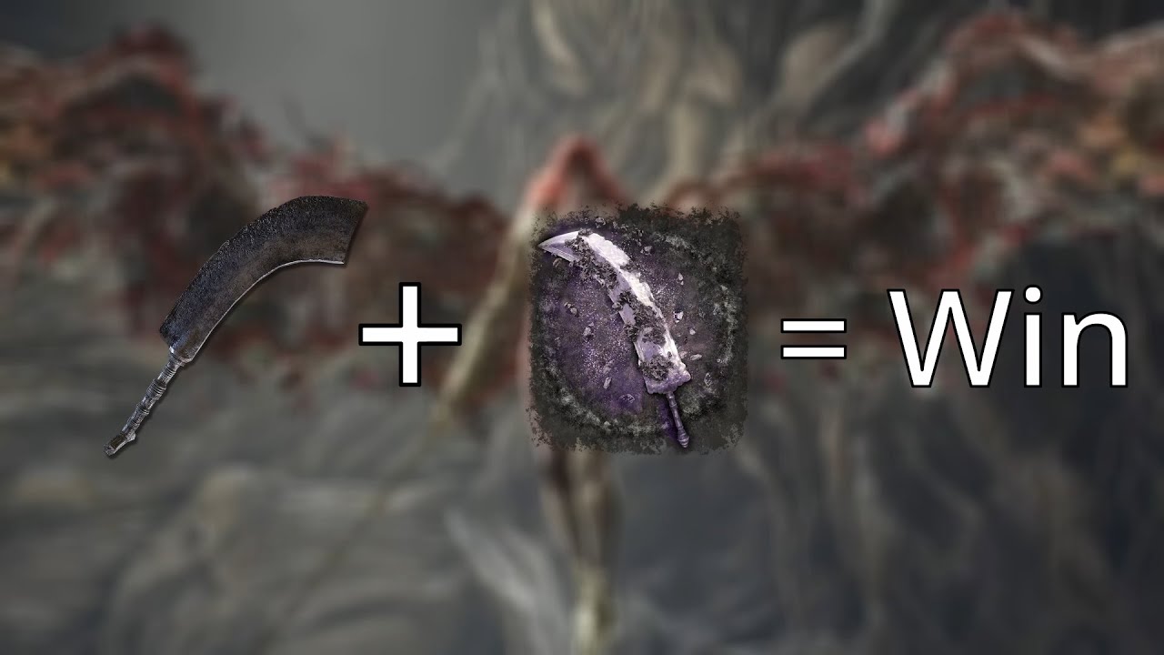 Iron Cleaver + Cragblade = easy malenia