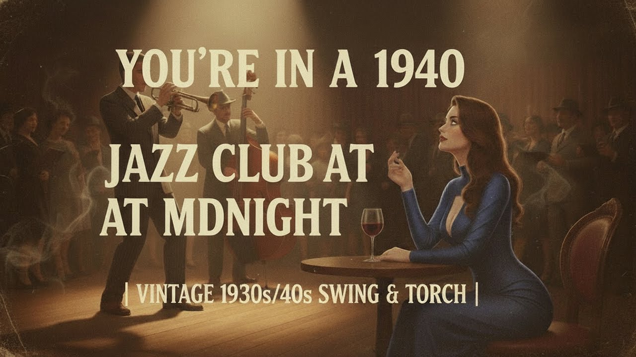 You’re in a 1940 Jazz Club at Midnight | Vintage 1930s/40s Swing & Torch