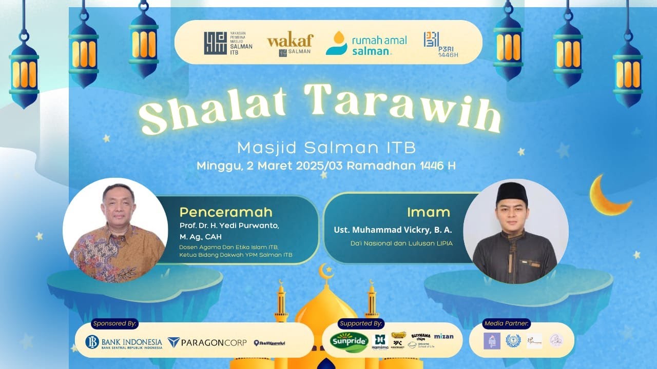 🔴 LIVE | Sholat dan Ceramah Tarawih | Prof.Dr. H. Yedi Purwanto, M.Ag., CAH #3