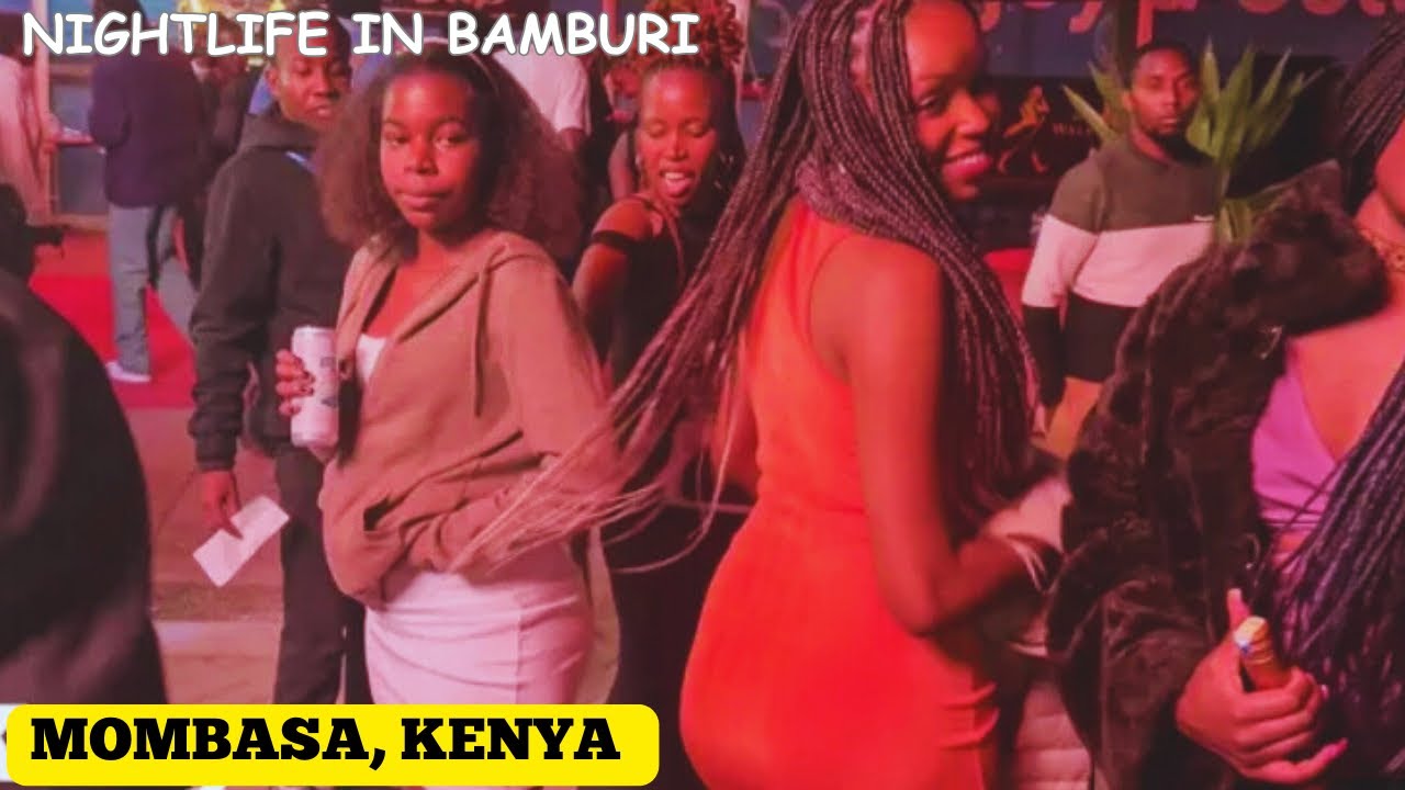 NIGHTLIFE IN BAMBURI MOMBASA,KENYA 🇰🇪|| Walking At Night On The Streets Of Bamburi.