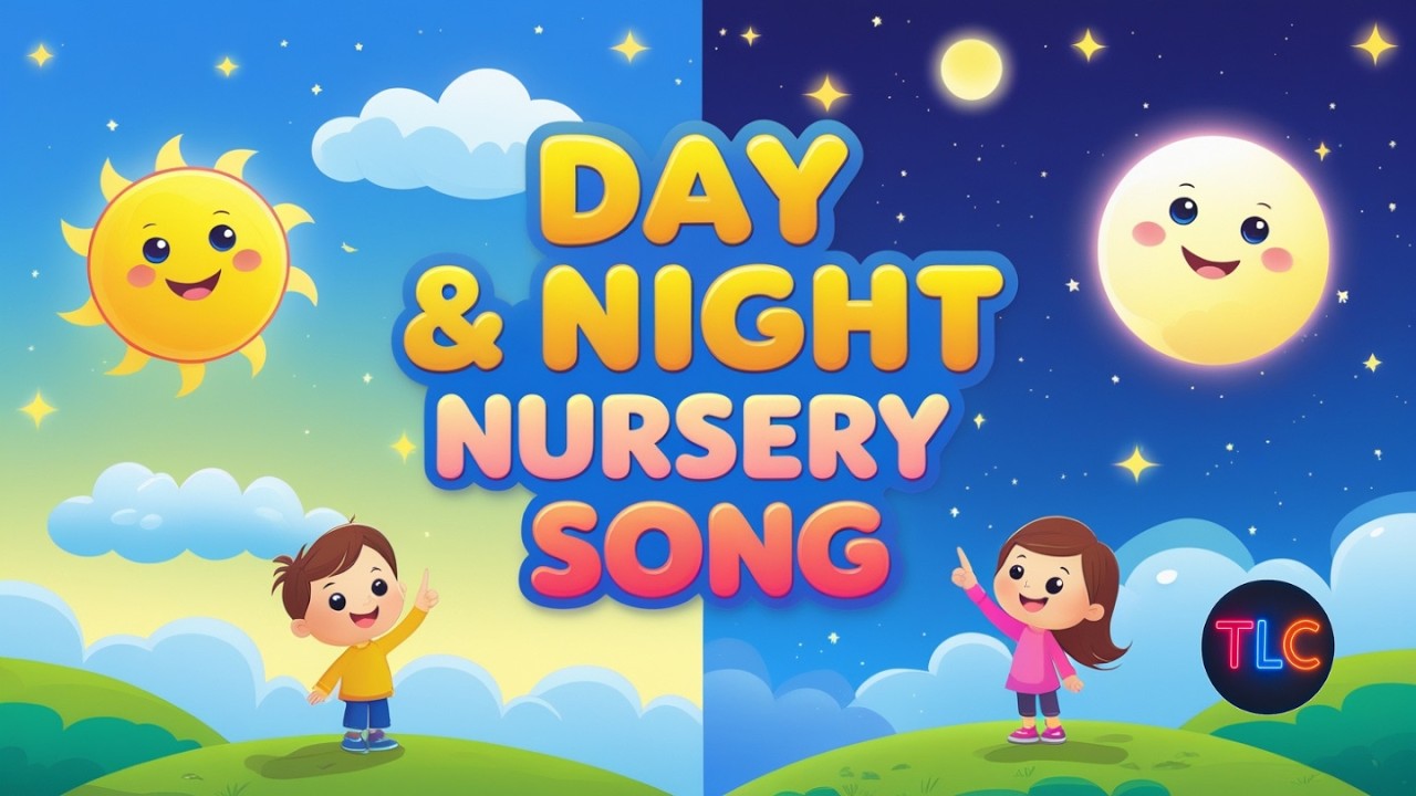 Day and Night Nursery Song 🌞🌙 | Learn Sun, Moon & Stars | Preschool Learning Song | The Learner Club