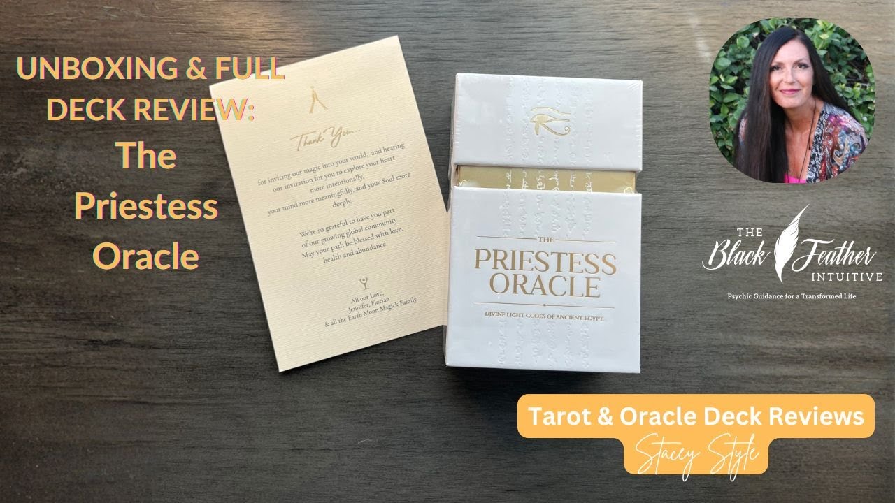 Совершенно новая колода! | Распаковка и полный обзор Priestess Oracle #tarotdeckreview #tarotreading