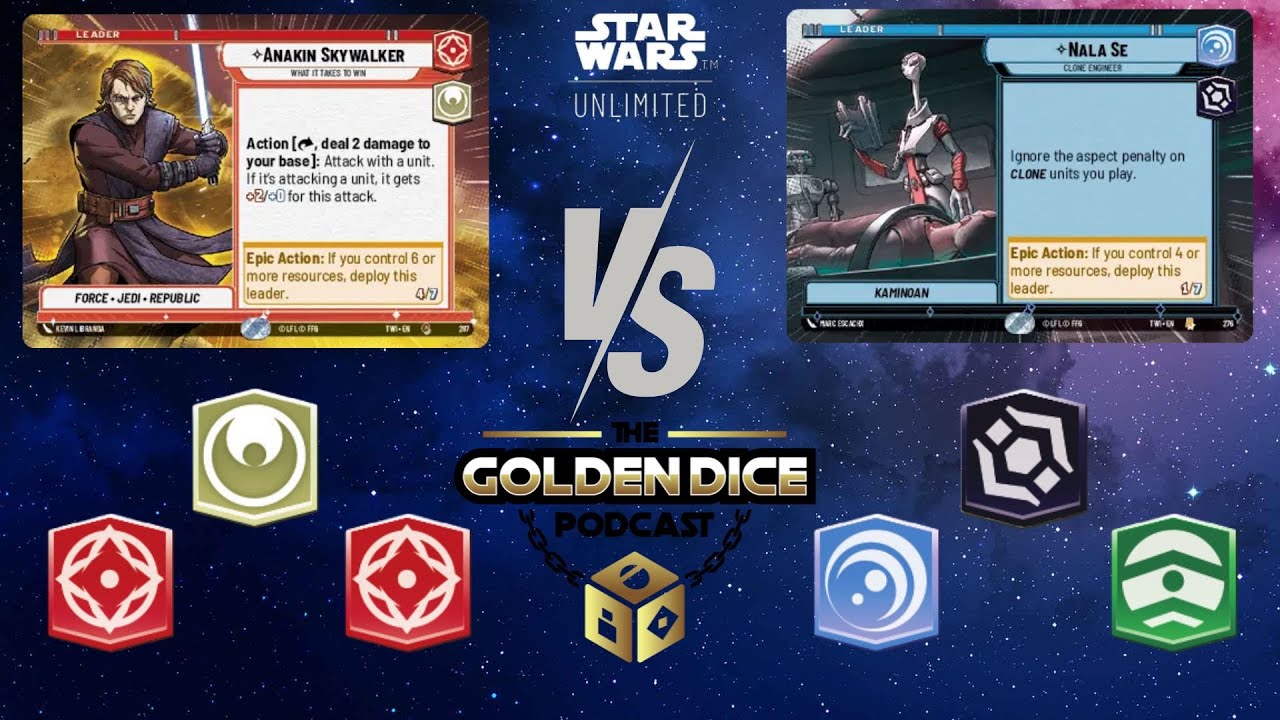 Anakin Aggression vs Nala Se Command | Star Wars Unlimited | Gameplay | Bo3