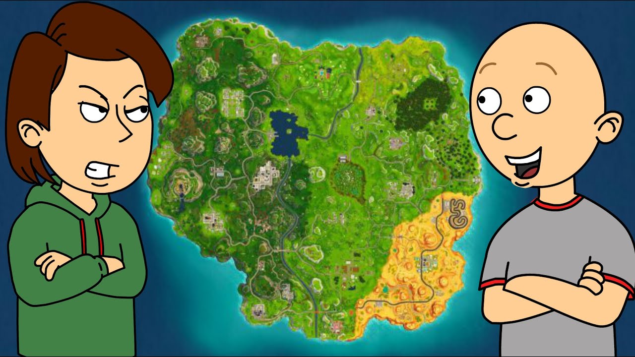 Classic Caillou Skips School To Play Fortnite/Grounded