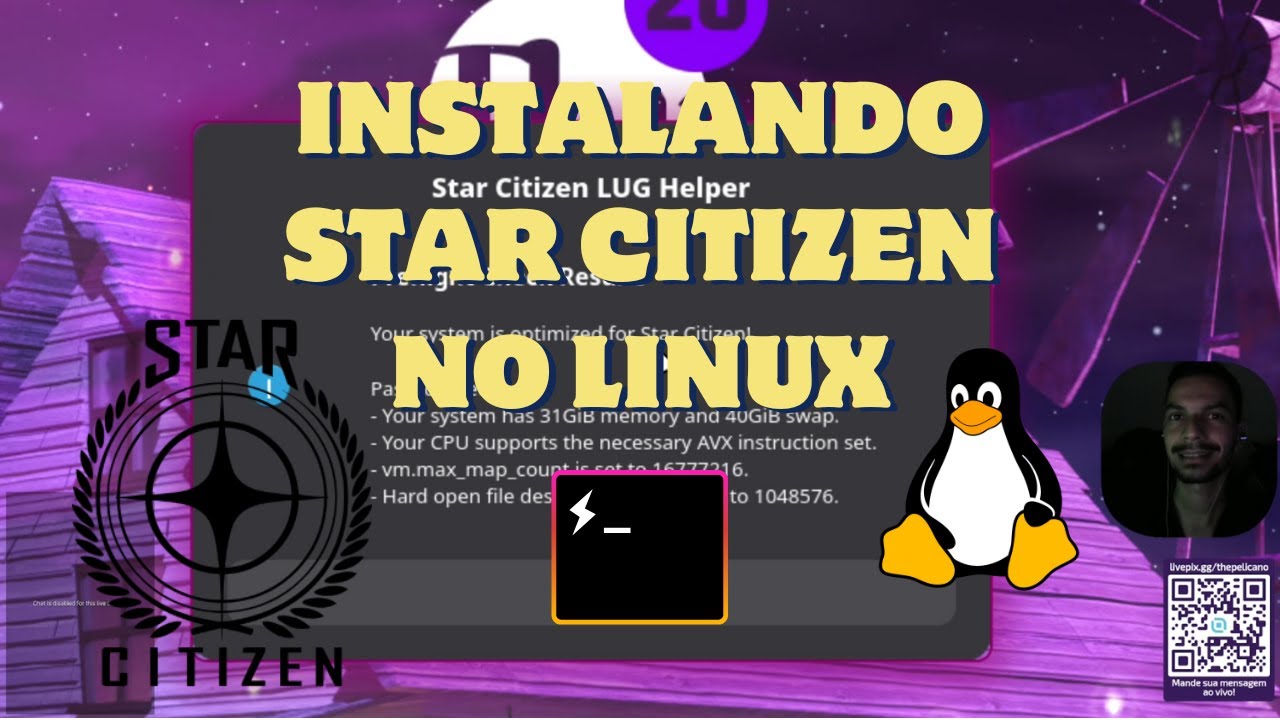 Como instalar Star Citizen no linux!