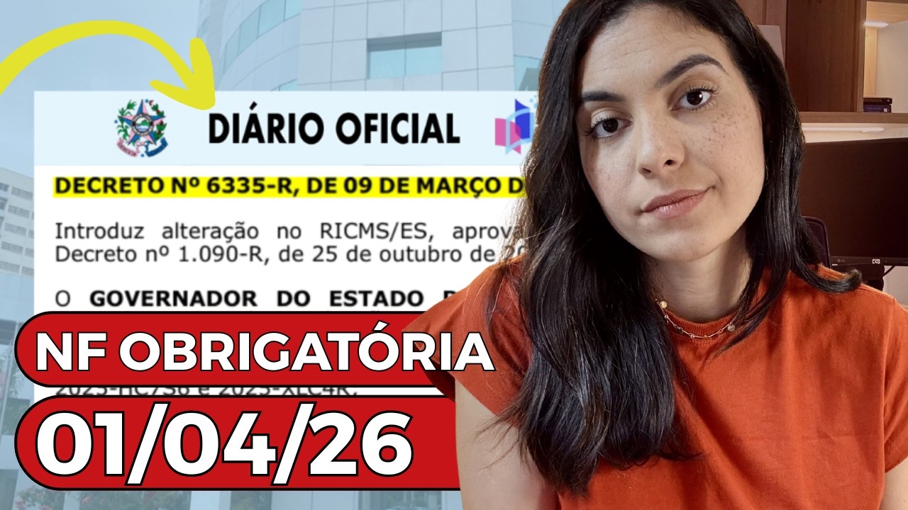 Come&ccedil;ou! MEIs Obrigados a Emitir Nota Fiscal A PARTIR DE 01/04/2026 no ES