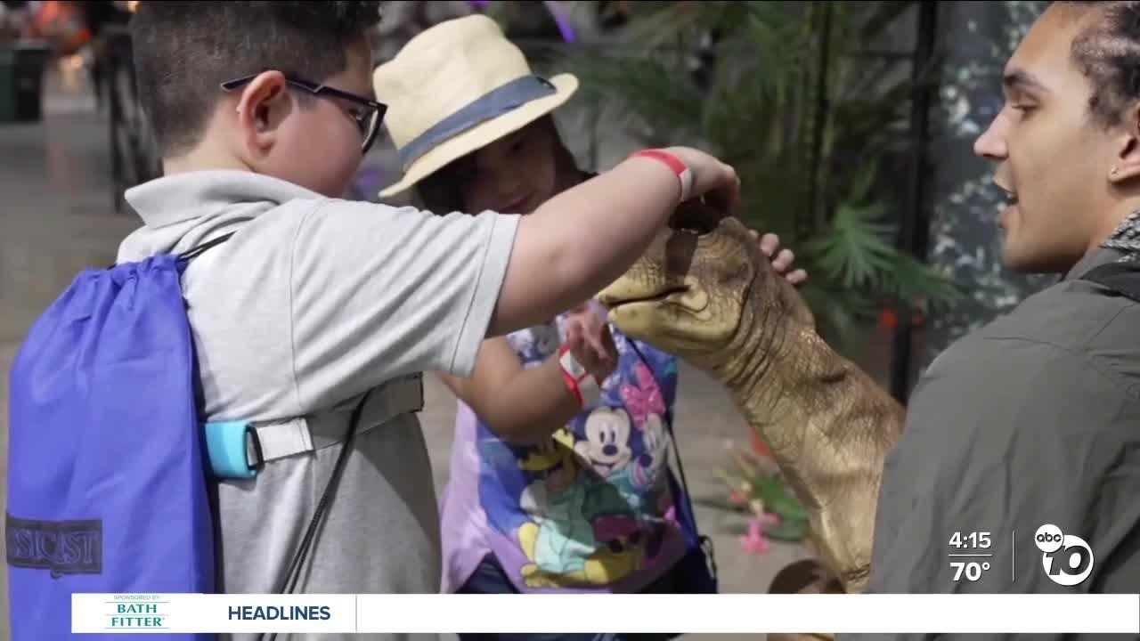 Interactive dinosaur exhibit returns to Del Mar