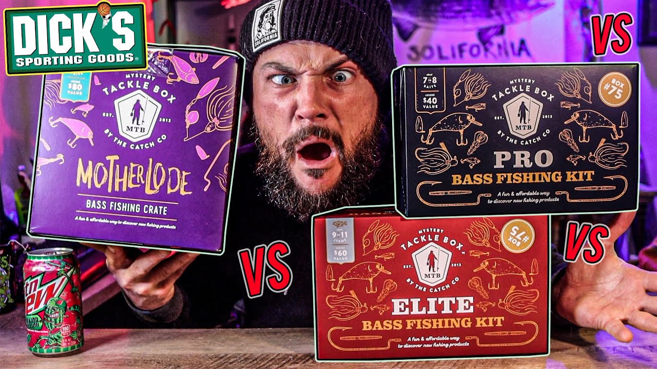 MTB MOTHERLOAD VS ELITE VS PRO Bass Fishing Box From Dick's Unboxing! Are They Worth It?