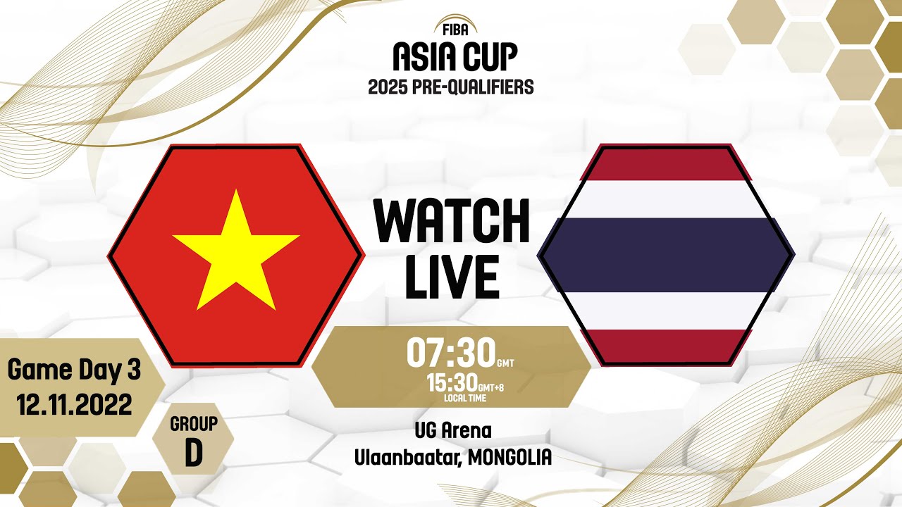 Vietnam v Thailand | Full Basketball Game | FIBA Asia Cup 2025 Pre-Qualifiers