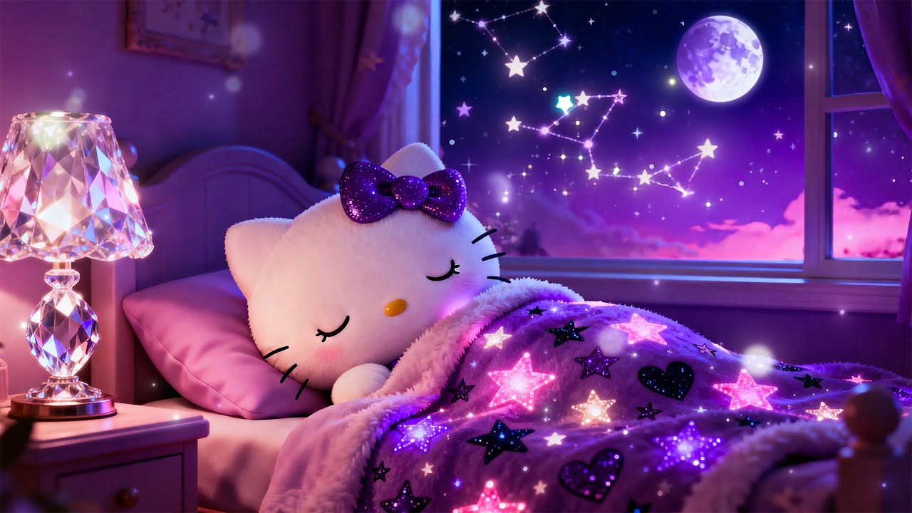 Засыпайте за 3 минуты с Hello Kitty 🌠 Расслабляющая фортепианная музыка, которая снимет стресс и ...
