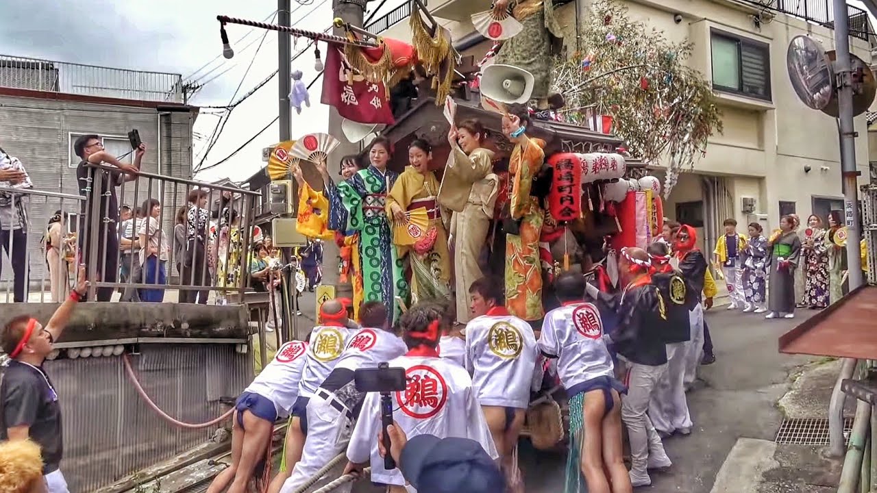 2025年 淡路市 岩屋 春祭り【鵜崎】だんじり 運行時の唄など