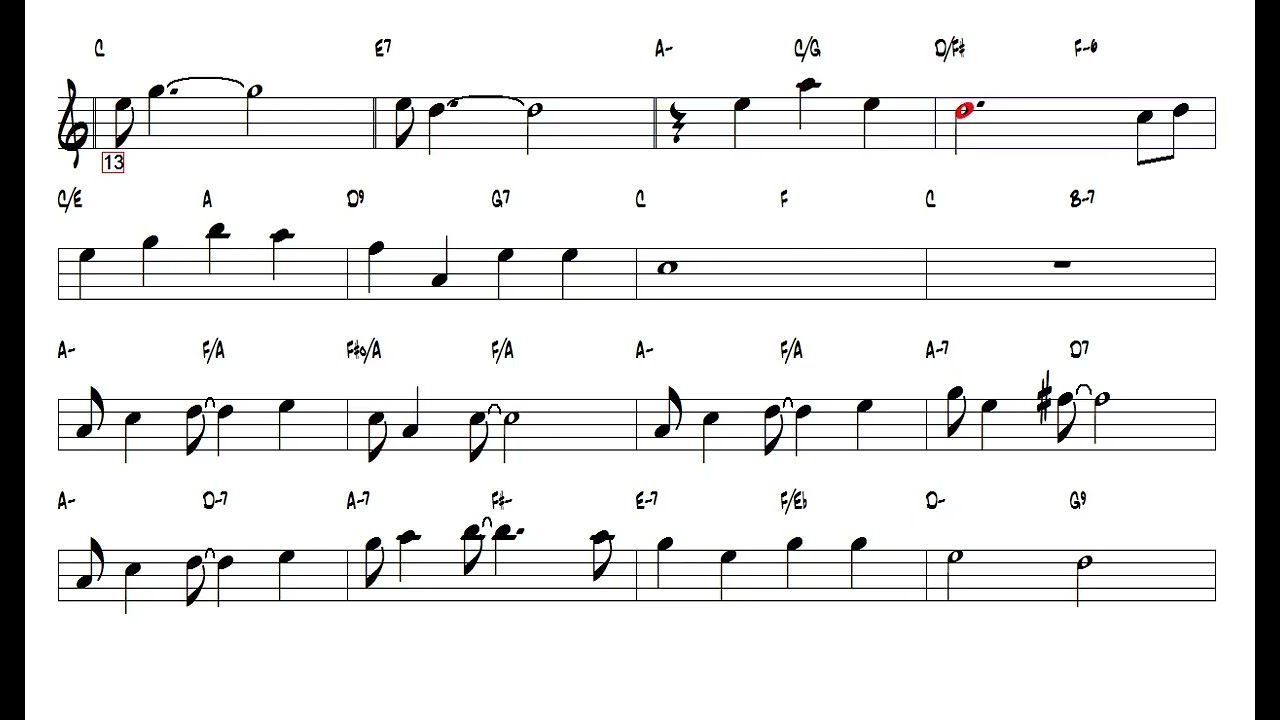 Georgia On My Mind   Hoagy Carmichael 1930  Eb Alto Sax Play Along