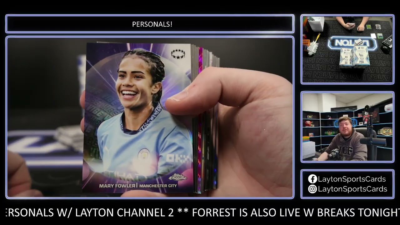 12 Boxes of 24/25 Chrome UEFA Womens CL Soccer Hobby for Andrew P