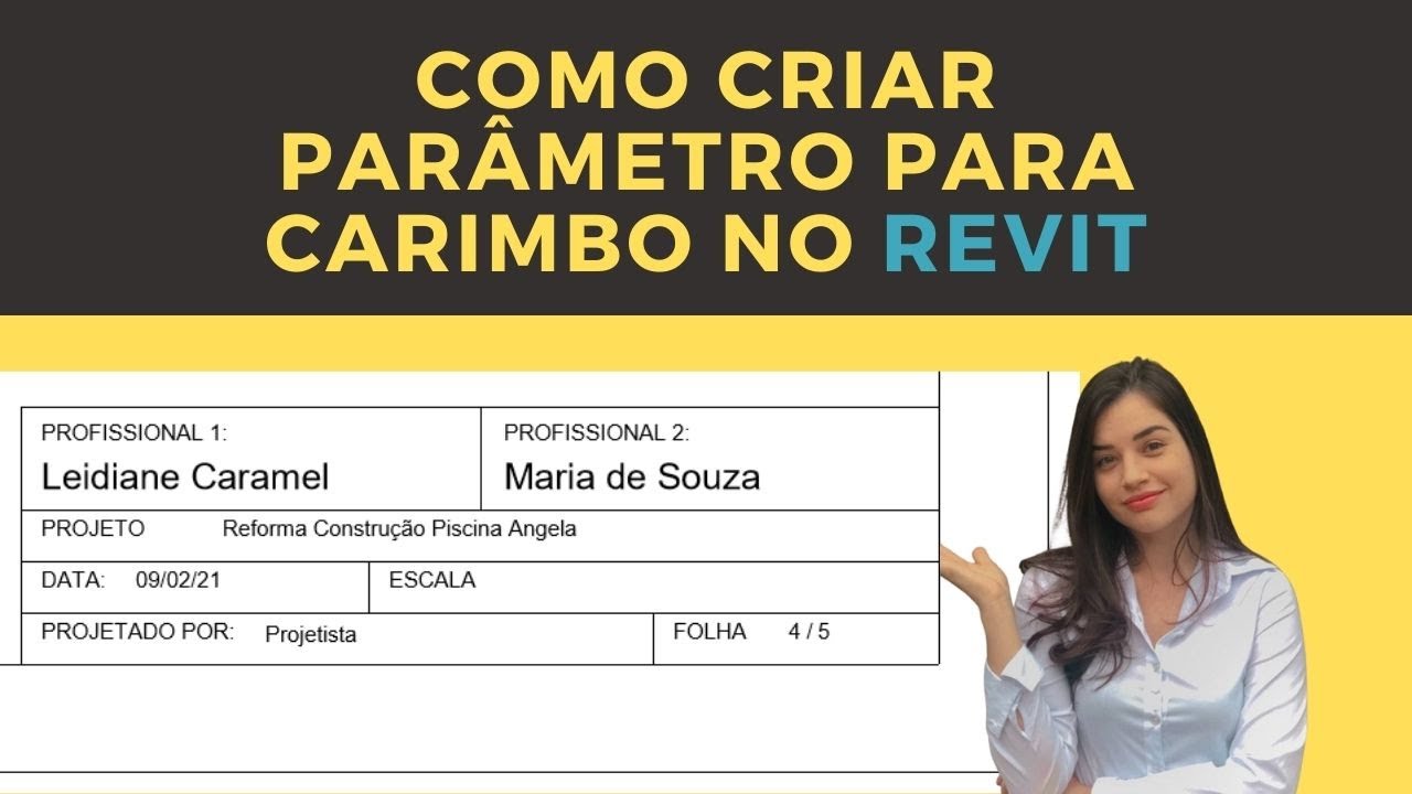 Como criar parâmetro para carimbo no Revit