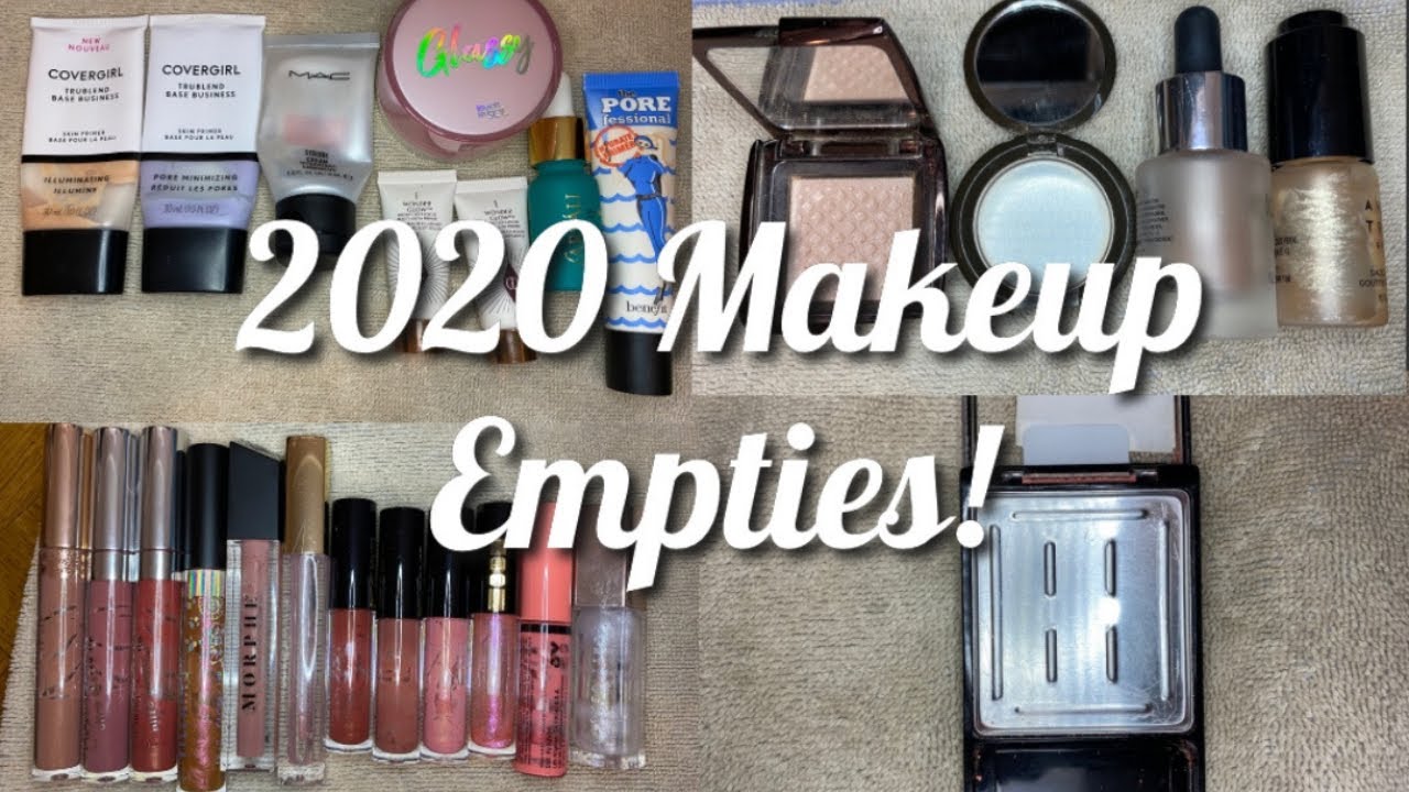 2020 MAKEUP EMPTIES//One Year of Makeup Empties!!