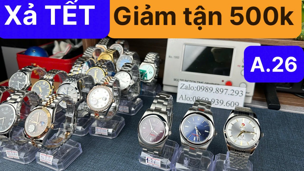 Xả Tết Lô 3 MẪU ĐỒNG HỒ CƠ MIYOTA JAPAN GIÁ RẺ CUỐI NĂM