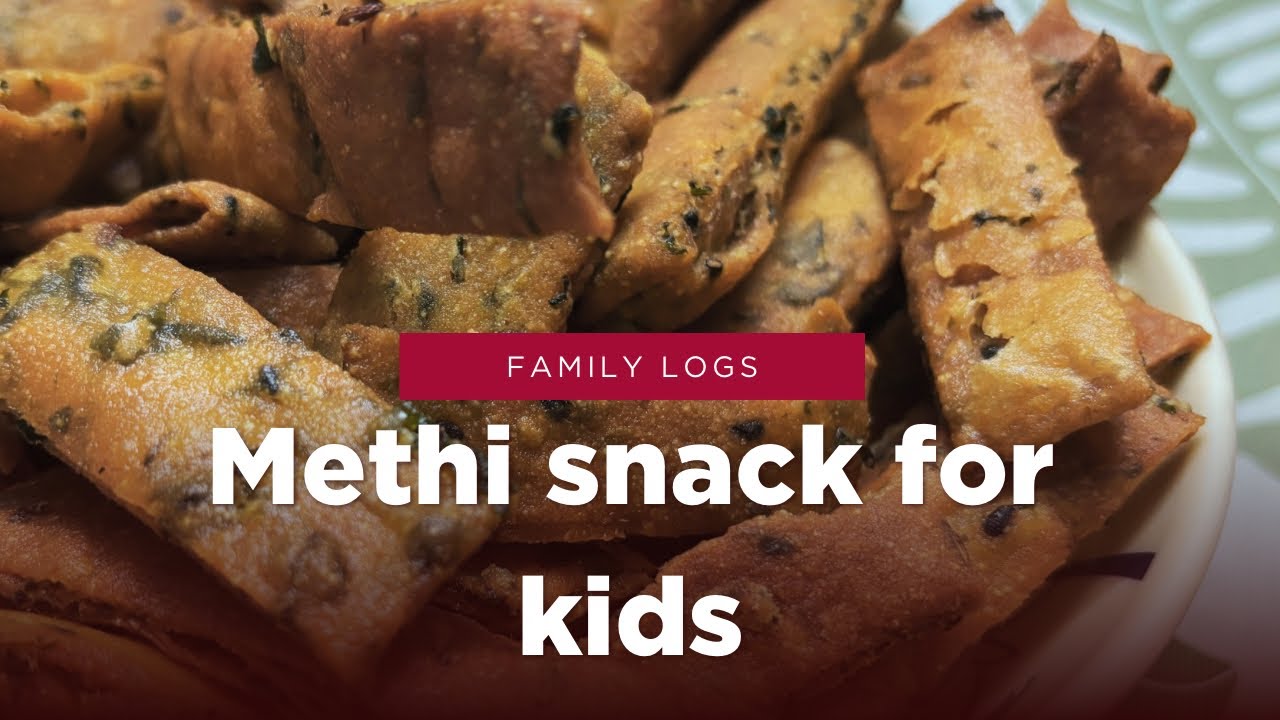 Surprise snack with methi @familylogs 