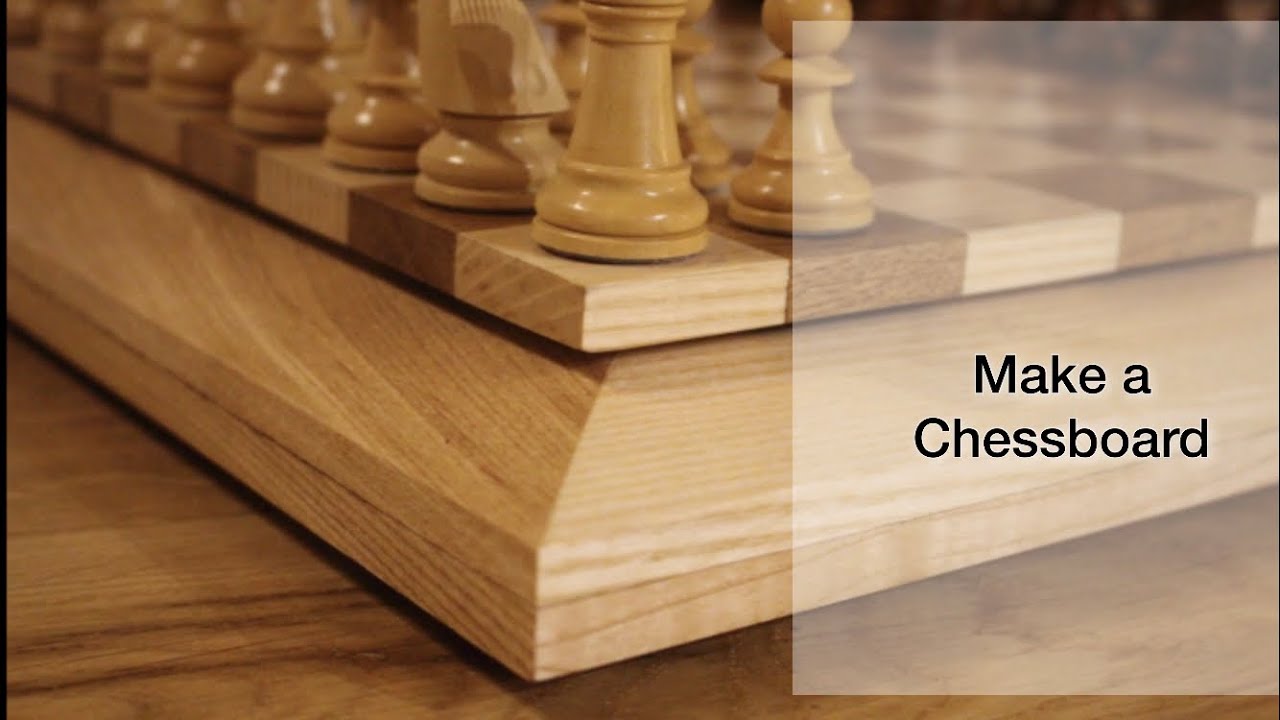How I made a chess board/ Schachbrett bauen