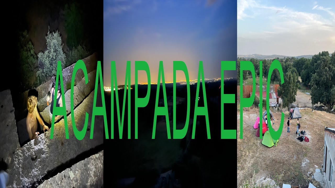 24H acampando con mis amigos😱🔥