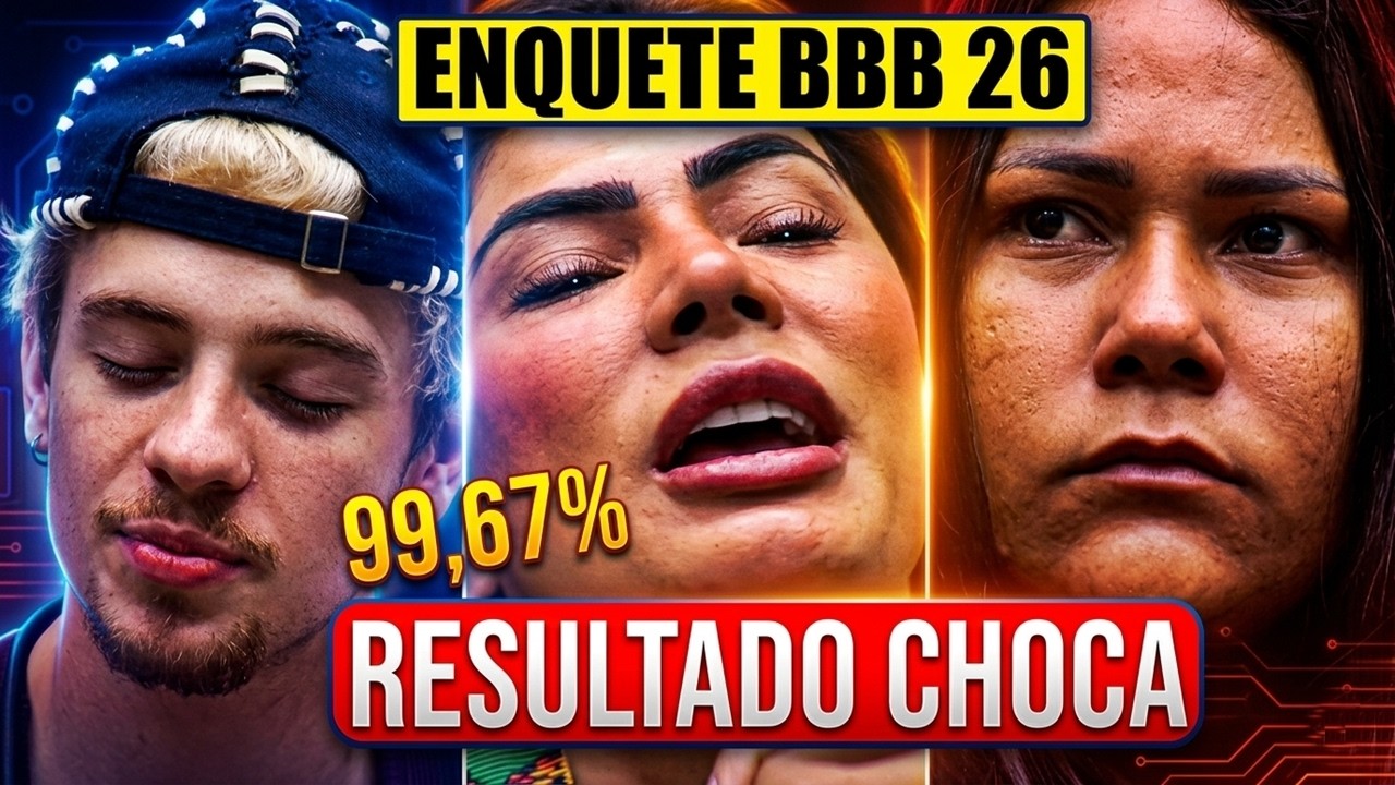 🔴ENQUETE BBB 26: QUEM SAI NO PARED&Atilde;O? JULIANO, MARCIELE OU CHAIANY?🔥