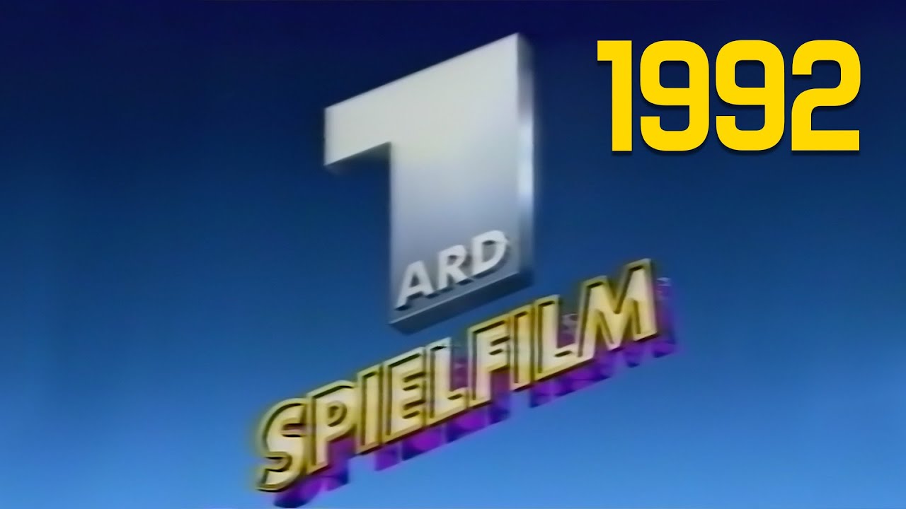Ende der ARD Tagesschau 20 Uhr mit Jan Hofer & ARD Spielfilm-Ident (28.08.1992)
