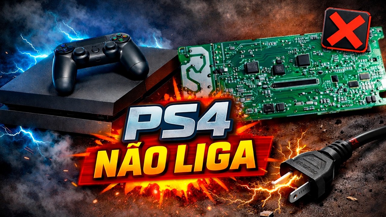 PS4 NÃO LIGA, SERÁ FONTE?