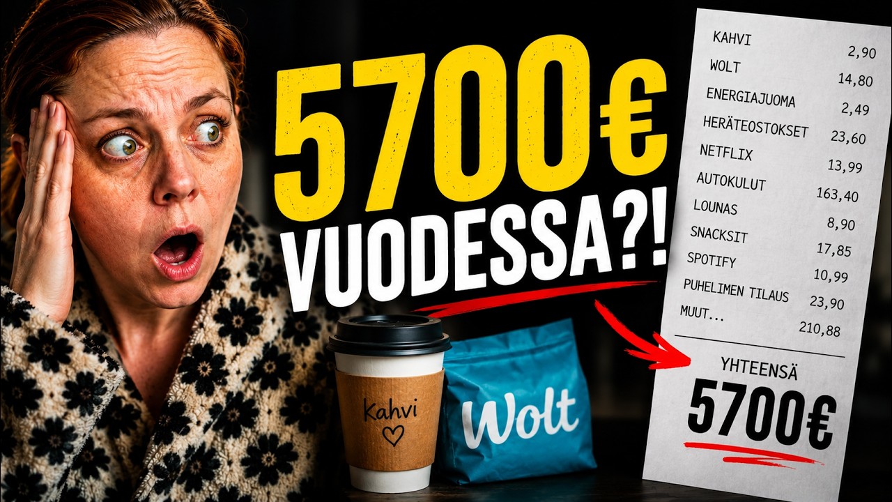 Tuhlaatko sin&auml; 5700&euro; vuodessa? (6 virhett&auml;)