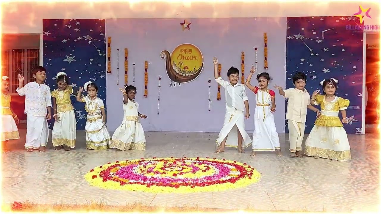 BILLABONG HIGH INTERNATIONAL SCHOOL PUDUCHERRY.ONAM CELEBRATION BY KG 2025